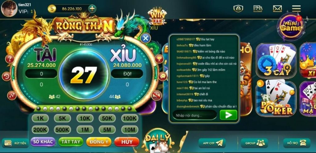 Một số app tài xỉu chất lượng và uy tín nhất hiện nay